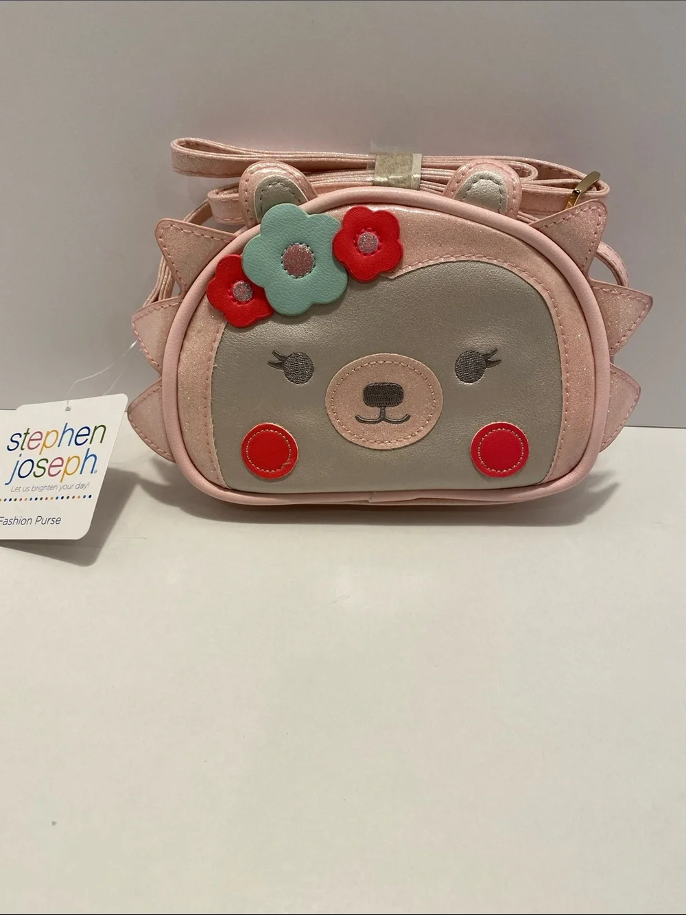 Pink Hedgehog Purse for Kids. NWT Stephen Joseph